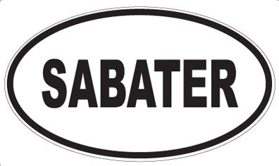 SABATER - Oval Sticker