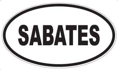 SABATES - Oval Sticker