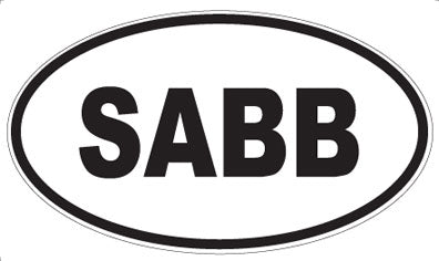 SABB - Oval Sticker