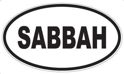 SABBAH - Oval Sticker