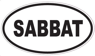 SABBAT - Oval Sticker