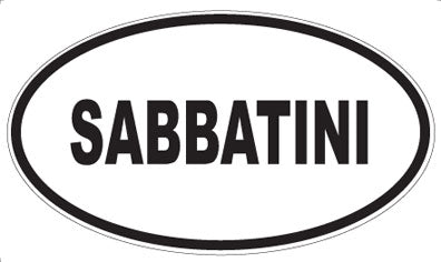 SABBATINI - Oval Sticker