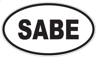 SABE - Oval Sticker