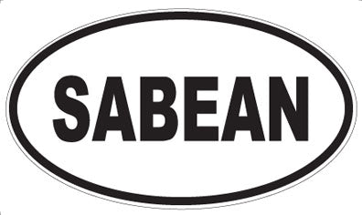 SABEAN - Oval Sticker