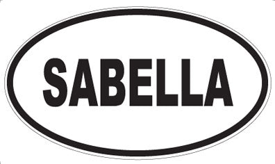 SABELLA - Oval Sticker