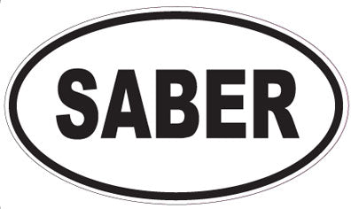 SABER - Oval Sticker