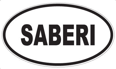 SABERI - Oval Magnet