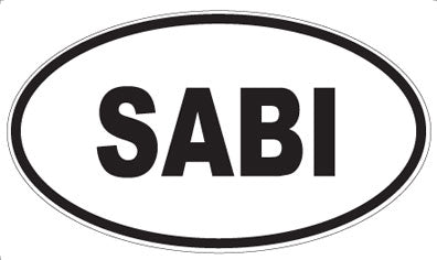 SABI - Oval Sticker