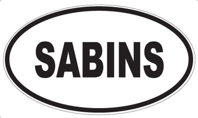 SABINS - Oval Magnet