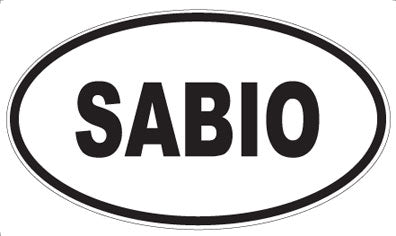 SABIO - Oval Sticker