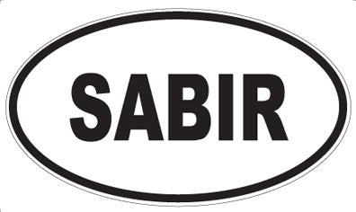 SABIR - Oval Sticker