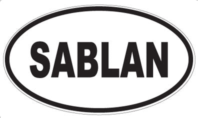 SABLAN - Oval Sticker