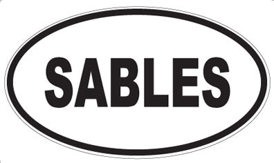 SABLES - Oval Magnet