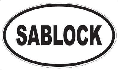 SABLOCK - Oval Sticker