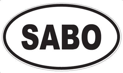SABO - Oval Sticker