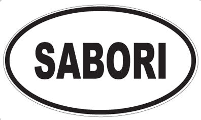 SABORI - Oval Sticker