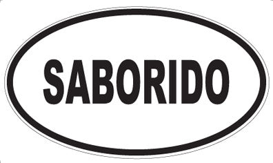 SABORIDO - Oval Magnet