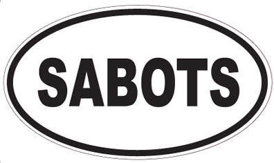 SABOTS - Oval Sticker