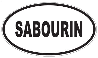 SABOURIN - Oval Sticker