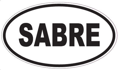 SABRE - Oval Sticker