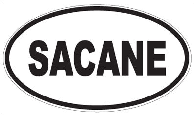 SACANE - Oval Sticker
