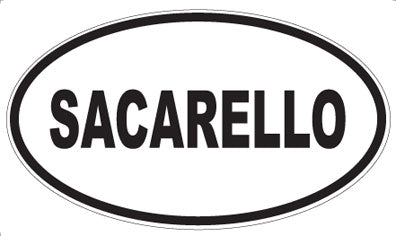 SACARELLO - Oval Magnet