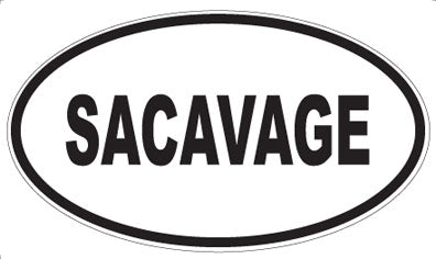 SACAVAGE - Oval Magnet