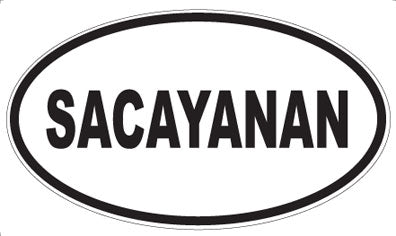 SACAYANAN - Oval Magnet