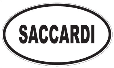 SACCARDI - Oval Magnet