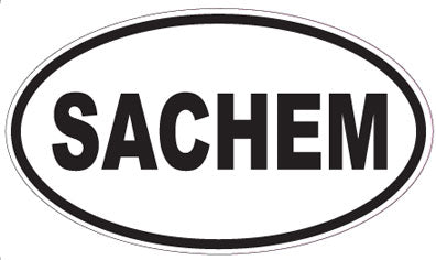 SACHEM - Oval Sticker