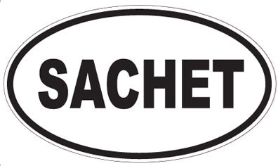 SACHET - Oval Sticker