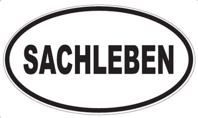 SACHLEBEN - Oval Magnet