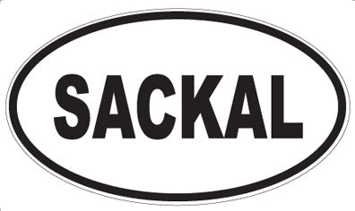 SACKAL - Oval Sticker