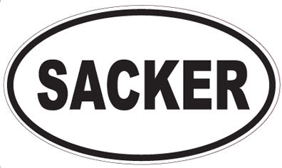 SACKER - Oval Sticker