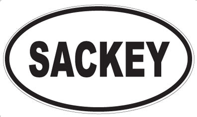 SACKEY - Oval Magnet