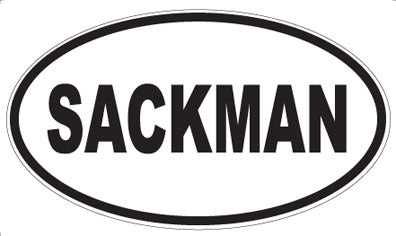 SACKMAN - Oval Magnet