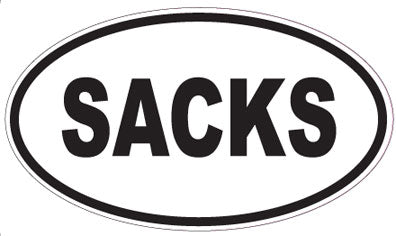 SACKS - Oval Magnet