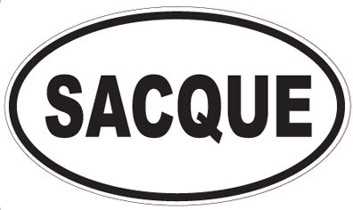 SACQUE - Oval Sticker