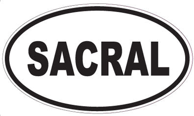 SACRAL - Oval Sticker