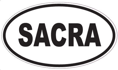 SACRA - Oval Magnet