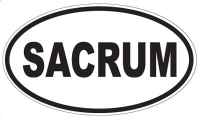 SACRUM - Oval Sticker