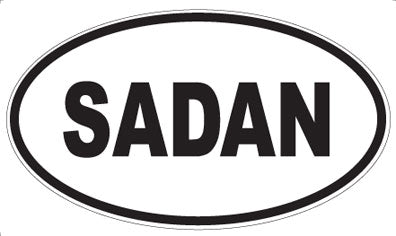 SADAN - Oval Sticker