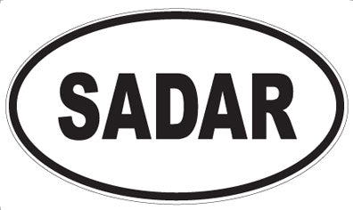 SADAR - Oval Sticker