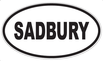 SADBURY - Oval Magnet