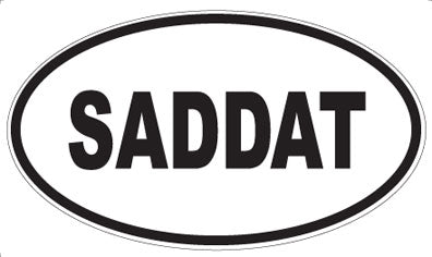 SADDAT - Oval Magnet