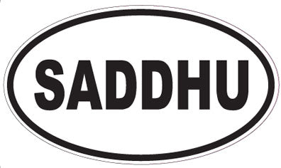 SADDHU - Oval Sticker