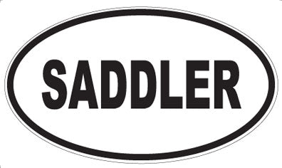 SADDLER - Oval Magnet