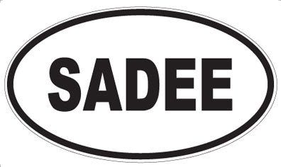 SADEE - Oval Sticker