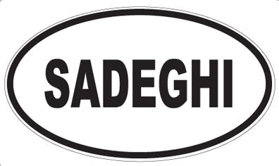 SADEGHI - Oval Magnet