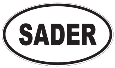 SADER - Oval Magnet